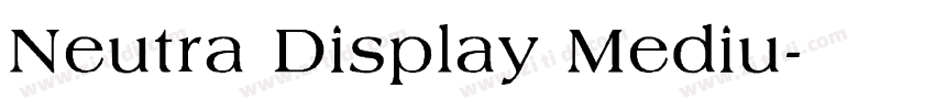 Neutra Display Mediu字体转换